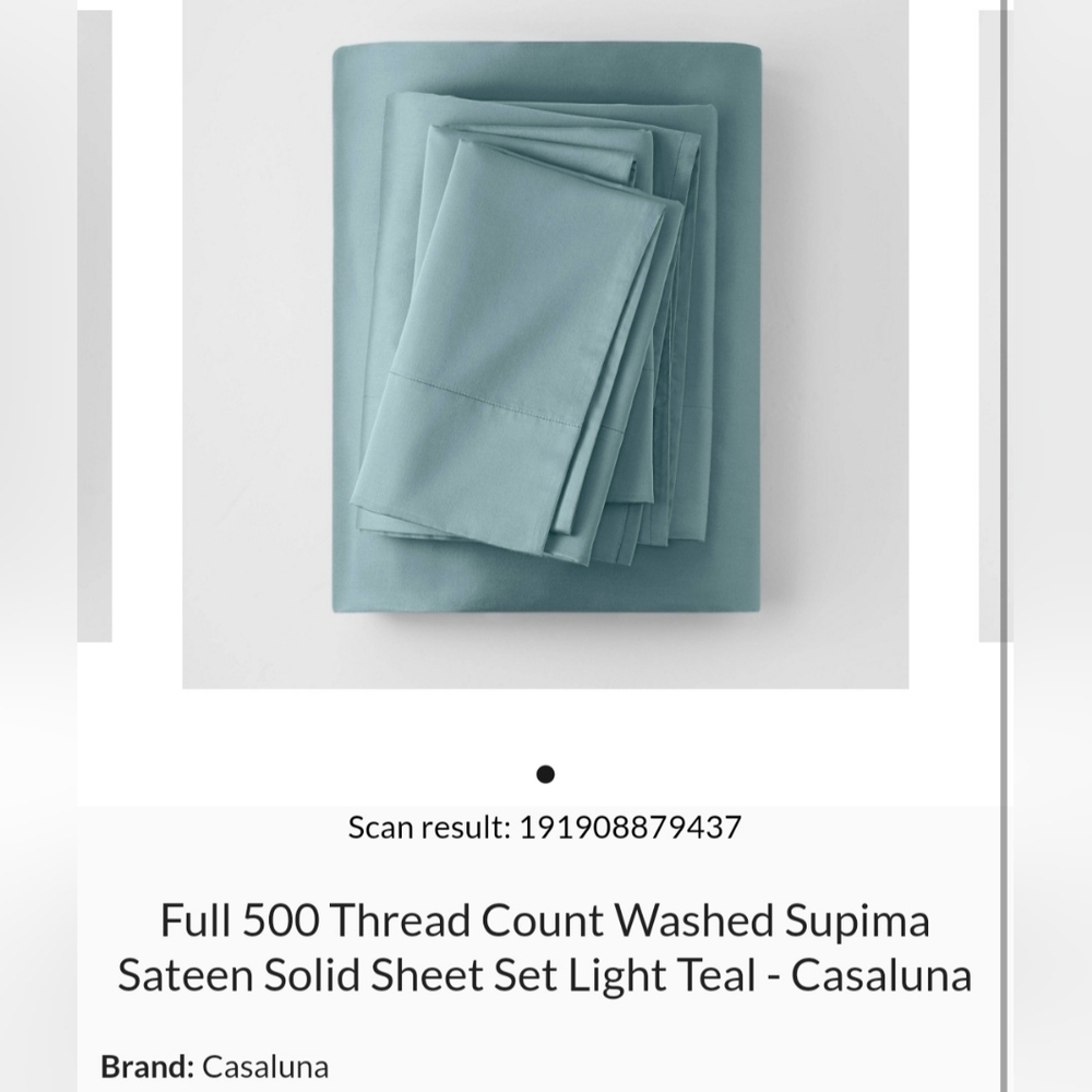 Casaluna Supima Sateen Sheet set